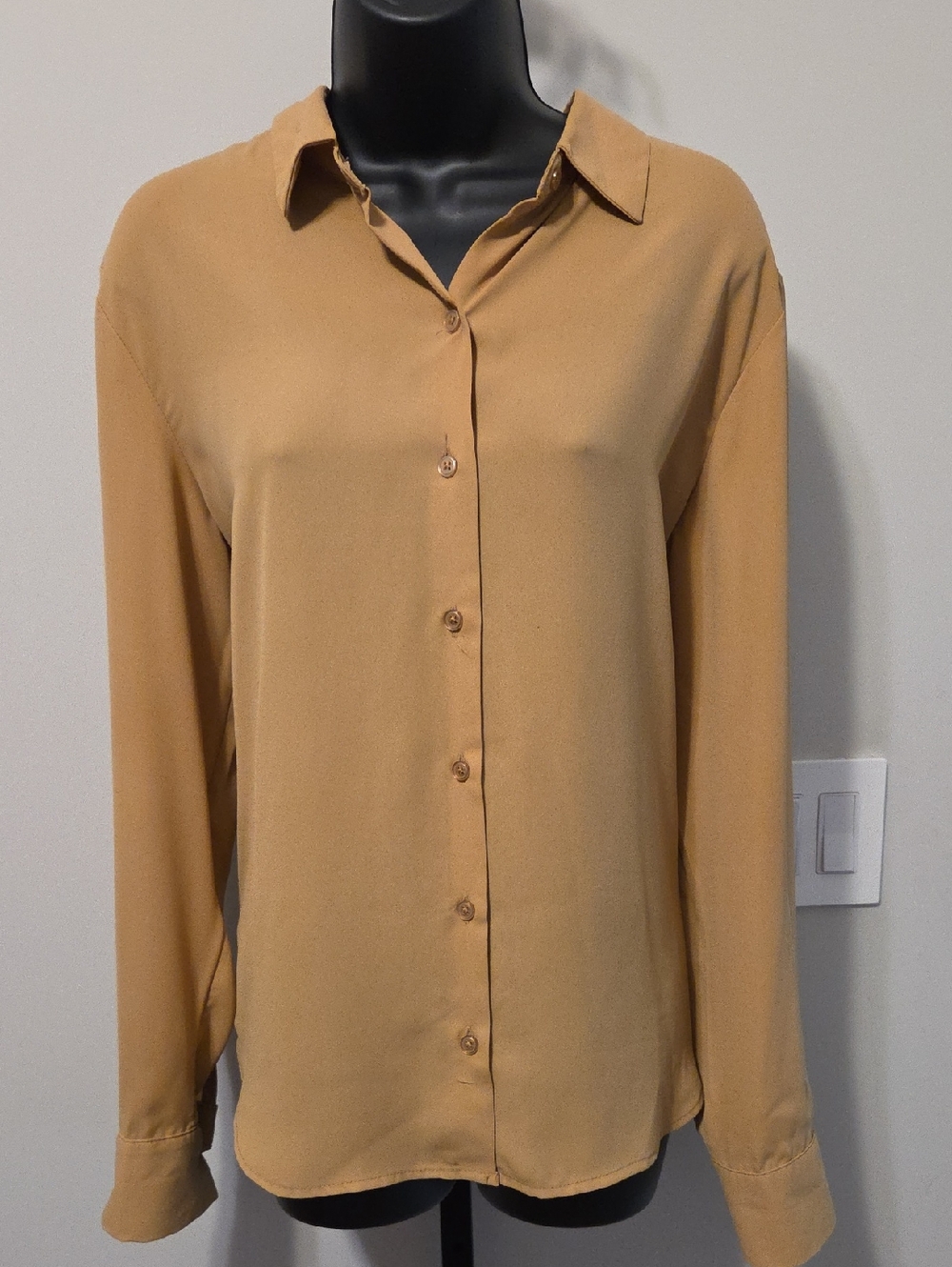Maurices Mustard Button-Down Shirt